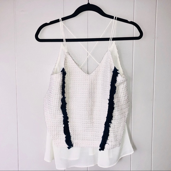 Anthropologie Tops - ❌SOLD❌ Moon River Crochet Chiffon top